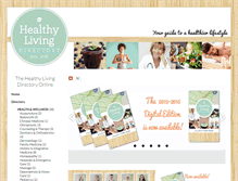 Tablet Screenshot of healthylivingdirectory.com